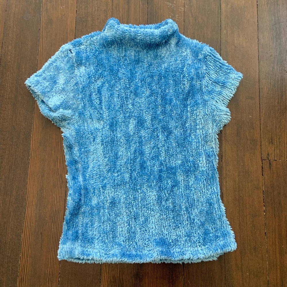 Vintage Fuzzy Light Blue Top
